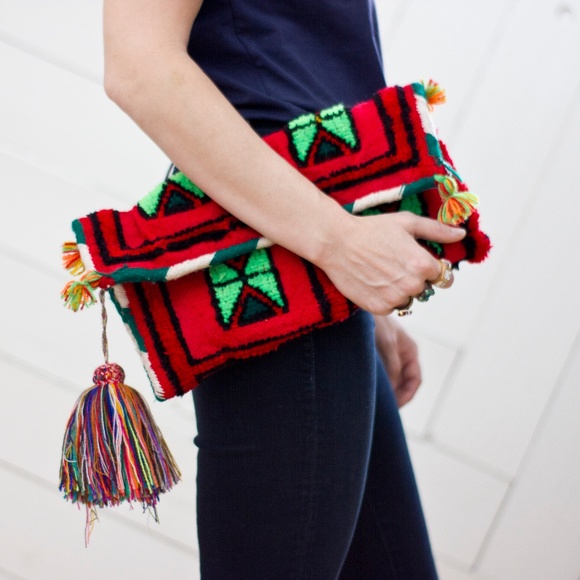 Handbags - Handcrafted Moroccan Kilim Clutch Bag